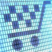 Shopping cart on screen