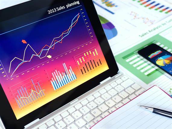 Digital chart background